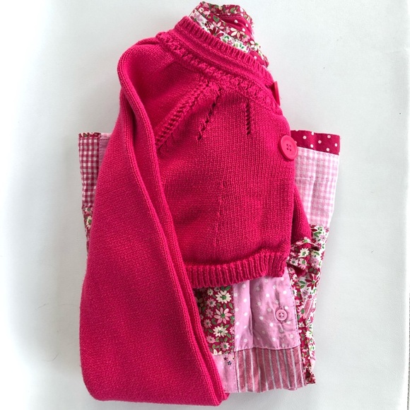 Baby Gap size 4 patchwork dress/shrug set - Picture 1 of 5